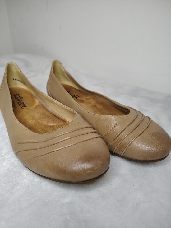 SoftWalk Shoes - SoftWalk Women's Taupe Beige Leather Ballet Flats